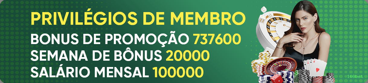 Bônus e prêmios 166bet